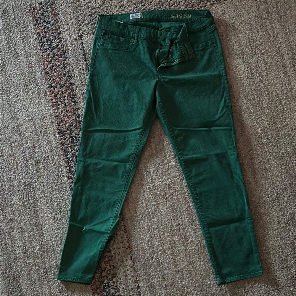 Green Gap Skinny Jeans